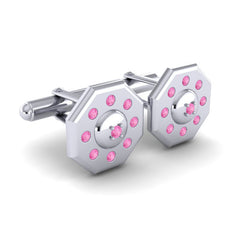 Pink Tourmaline Cufflinks