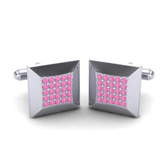 Pink Tourmaline Cufflinks