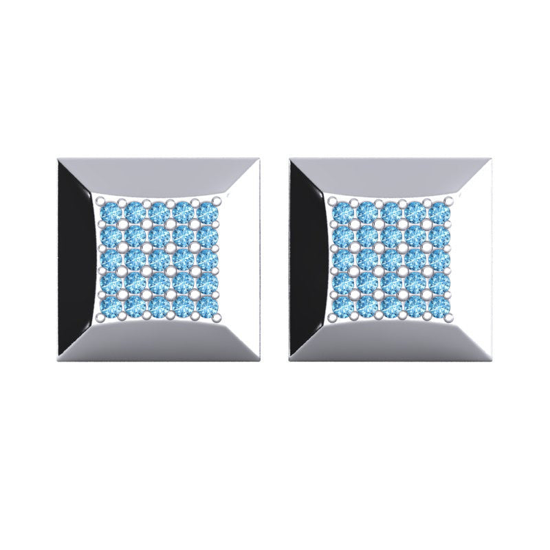 Swiss Blue Topaz Cufflinks