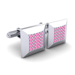 Pink Tourmaline Cufflinks