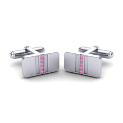 Pink Tourmaline Cufflinks