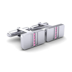 Pink Tourmaline Cufflinks
