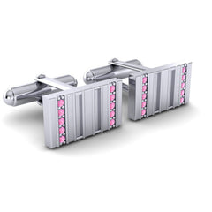 Pink Tourmaline Cufflinks