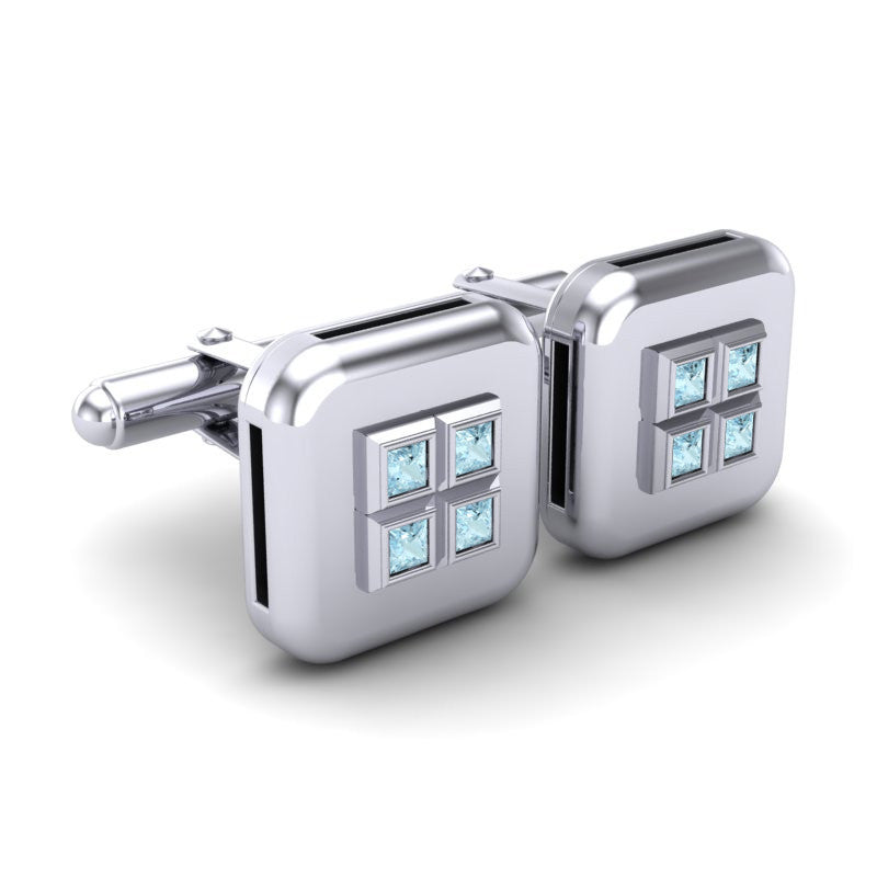 Aquamarine Cufflinks