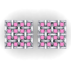 Pink Tourmaline Cufflinks