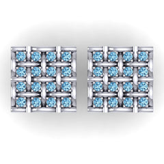 Swiss Blue Topaz Cufflinks