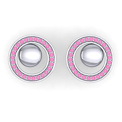 Pink Tourmaline Cufflinks