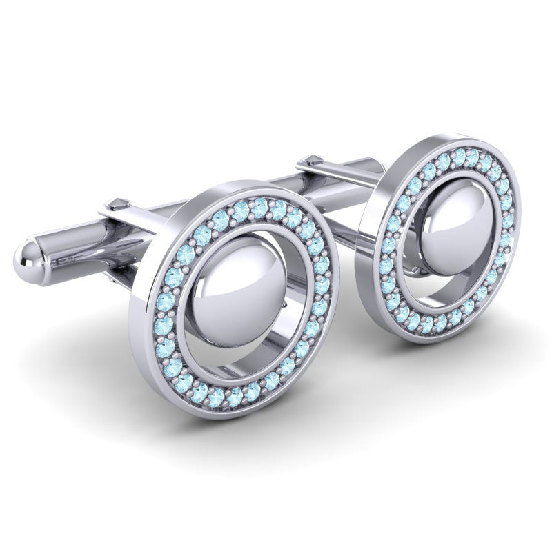Aquamarine Cufflinks