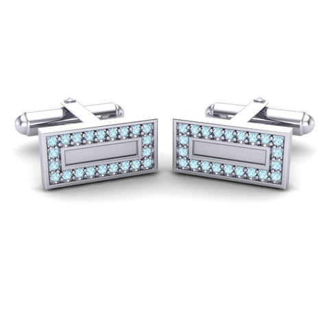 Aquamarine Cufflinks