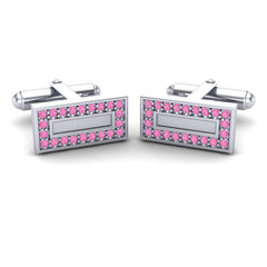 Pink Tourmaline Cufflinks