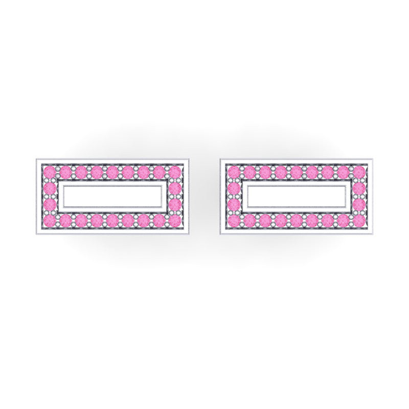 Pink Tourmaline Cufflinks