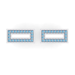 Swiss Blue Topaz Cufflinks