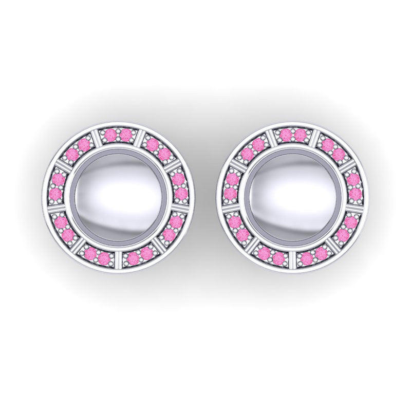 Pink Tourmaline Cufflinks