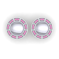 Pink Tourmaline Cufflinks