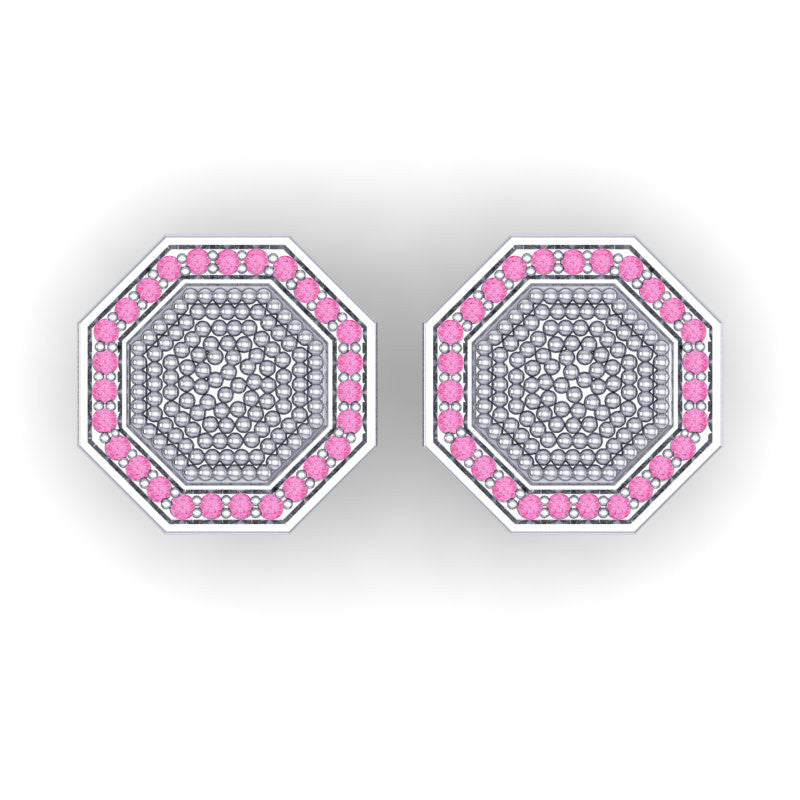 Pink Tourmaline Cufflinks