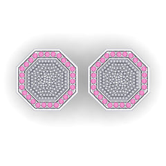 Pink Tourmaline Cufflinks
