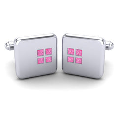 Pink Tourmaline Cufflinks