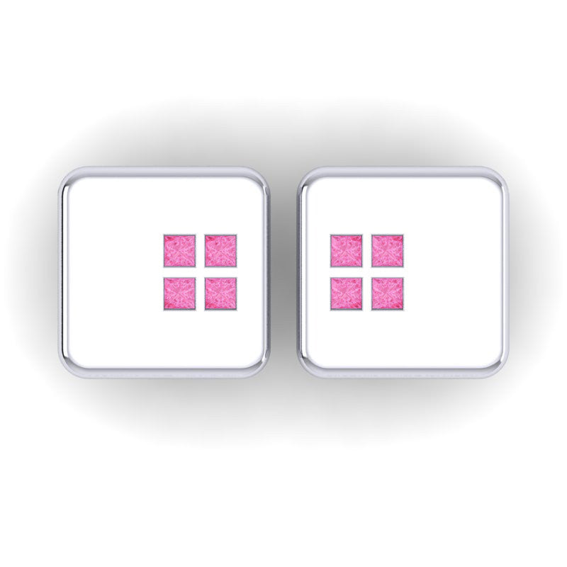 Pink Tourmaline Cufflinks