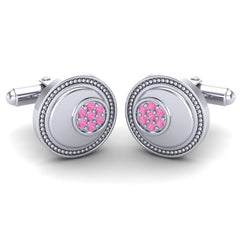 Pink Tourmaline Cufflinks