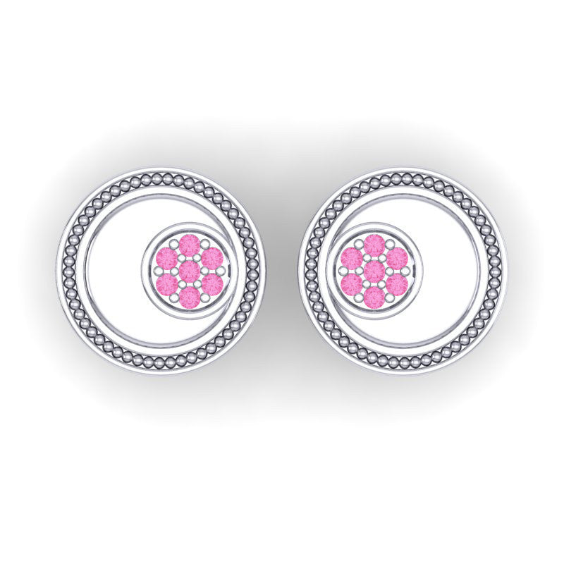 Pink Tourmaline Cufflinks