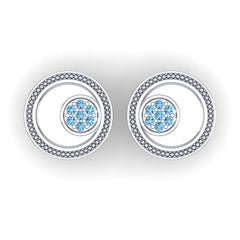 Swiss Blue Topaz Cufflinks