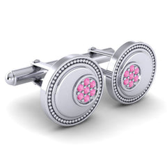 Pink Tourmaline Cufflinks