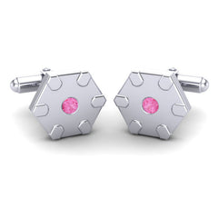 Pink Tourmaline Cufflinks