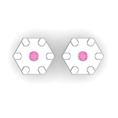 Pink Tourmaline Cufflinks