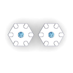 Swiss Blue Topaz Cufflinks