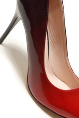 Jemma two tone pointed court shoe