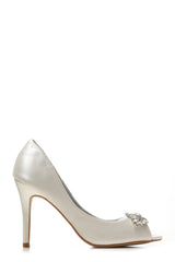 Shea shea diamante broach peep toe sandal