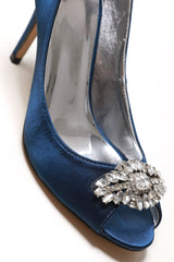 Shea shea diamante broach peep toe sandal