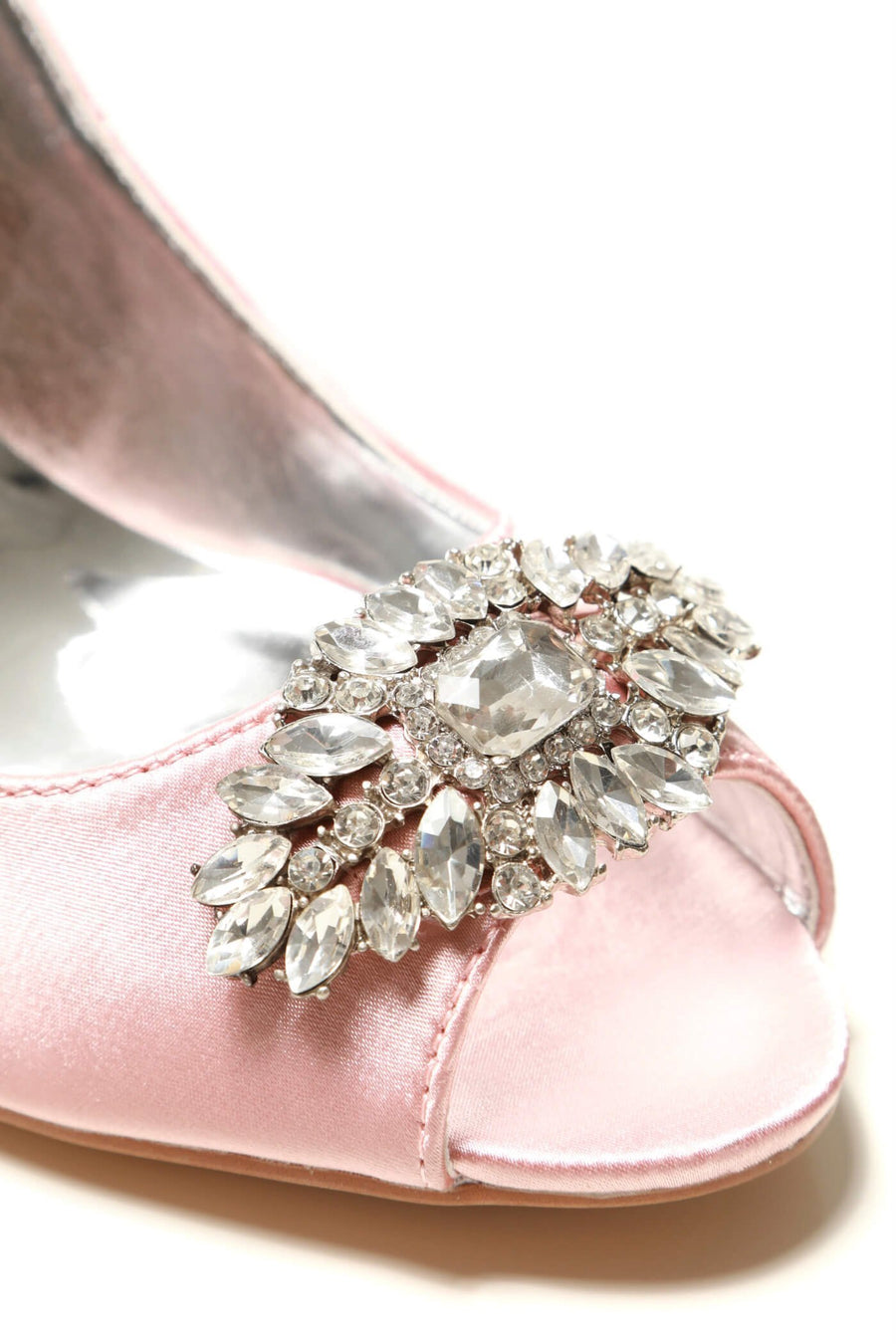 Shea shea diamante broach peep toe sandal