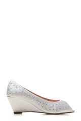 Emily peep toe diamante medium wedge