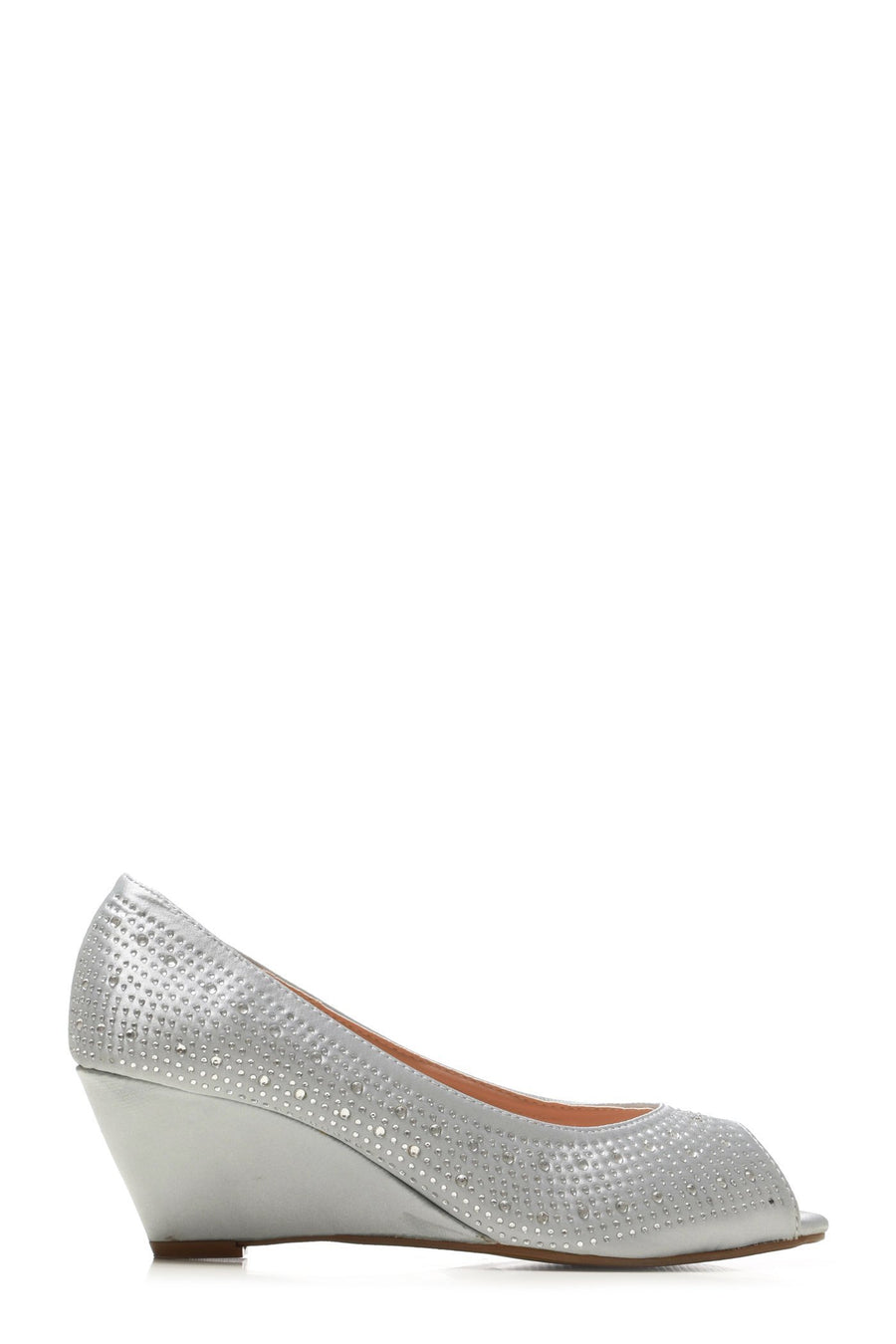 Emily peep toe diamante medium wedge