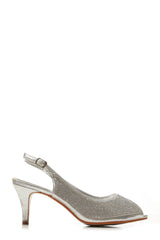 Riva slingback peeptoe diamante sandal