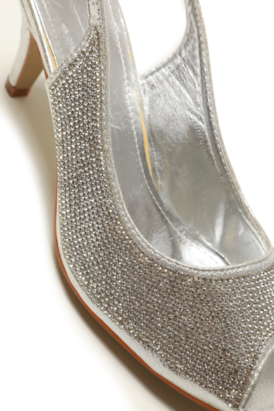 Riva slingback peeptoe diamante sandal