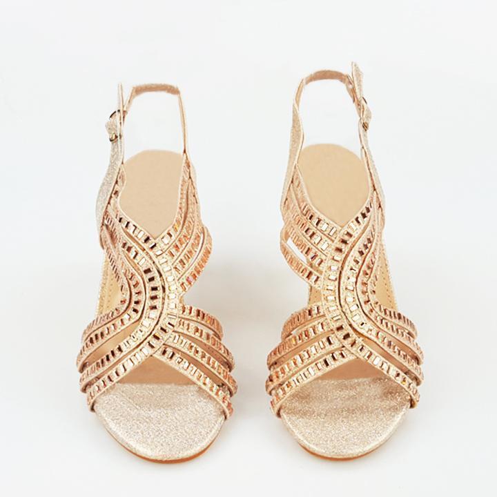 Enna strappy open toe jewel sandal