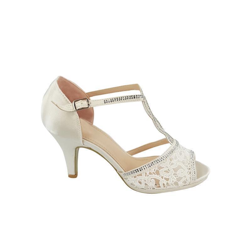 Letty t-bar twist peep toe sandal