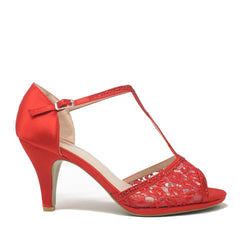 Letty t-bar twist peep toe sandal