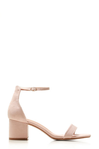 Karley barely there ankle strap block heel sandal