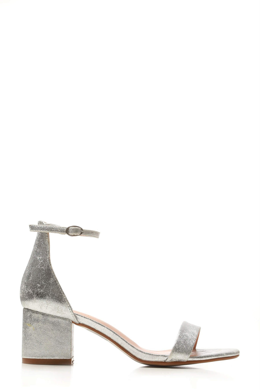 Karley barely there ankle strap block heel sandal
