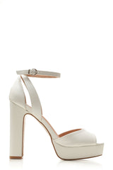 Hayley ankle strap peep toe platform sandals