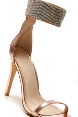 Carmel diamante band ankle strap sandal