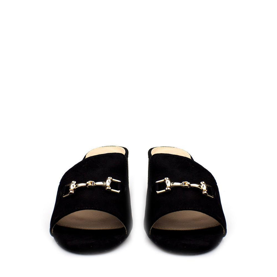 Kaia chunky heel slip on mule