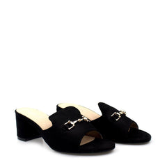 Kaia chunky heel slip on mule