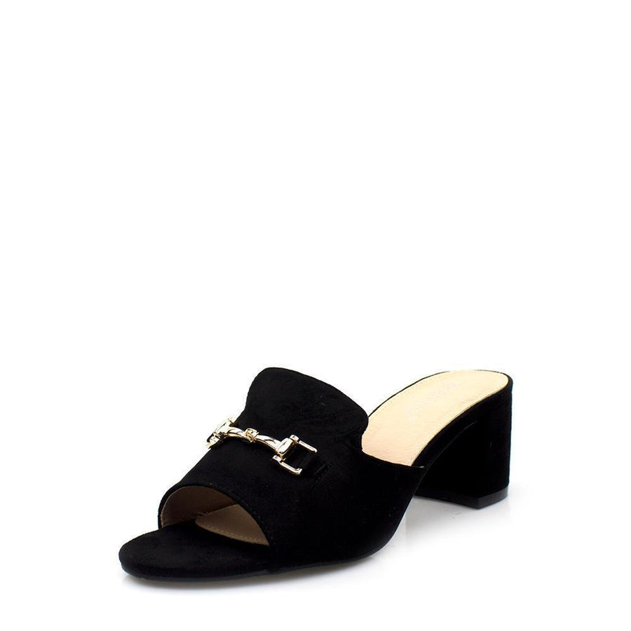 Kaia chunky heel slip on mule