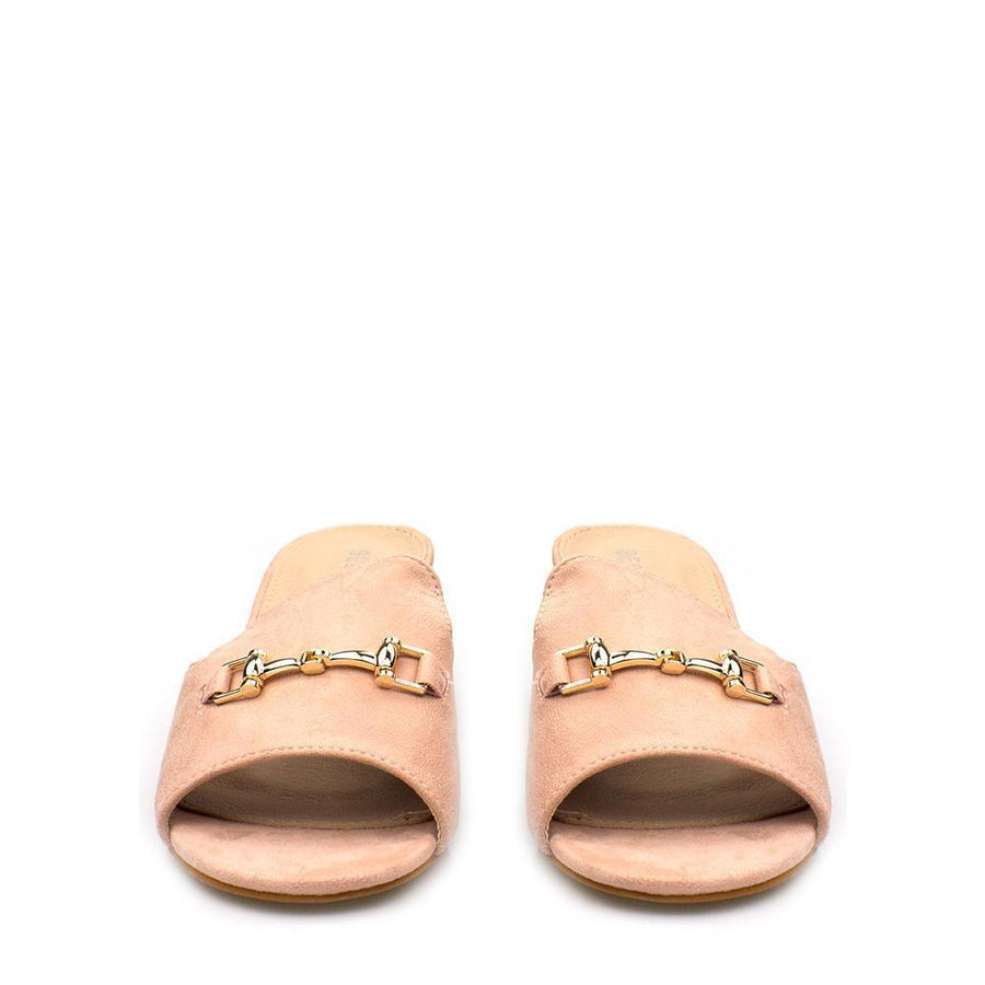 Kaia chunky heel slip on mule