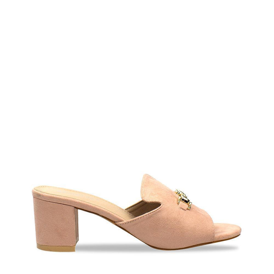 Kaia chunky heel slip on mule