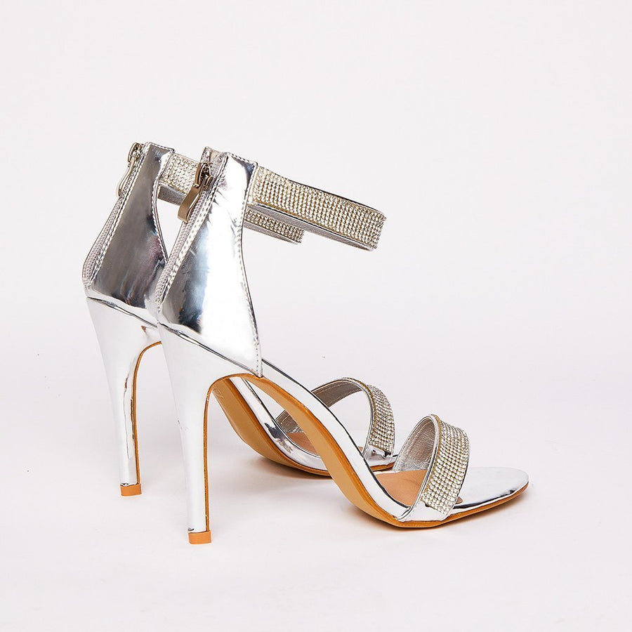 Calah open toe diamante ankle bracelet